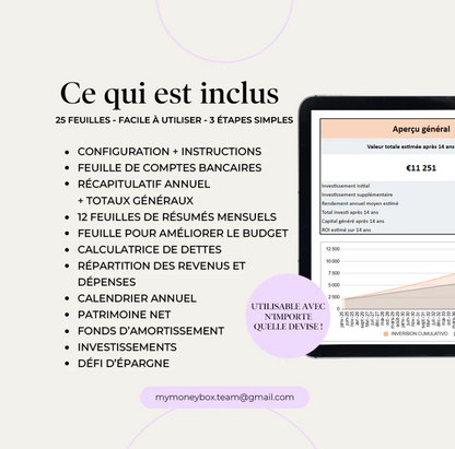 Modèle Budget Gestion Finance Couple & Famille