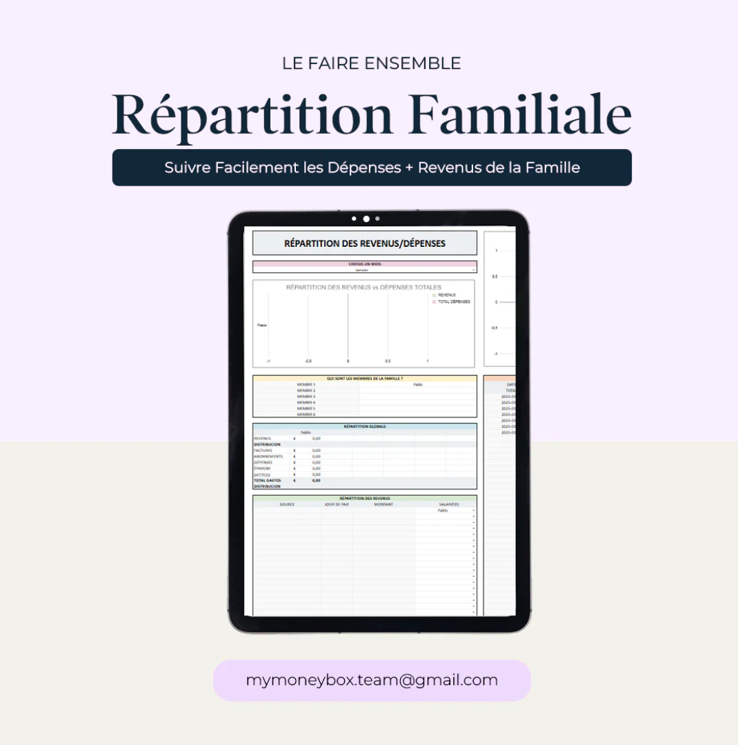 Modèle Budget Gestion Finance Couple & Famille